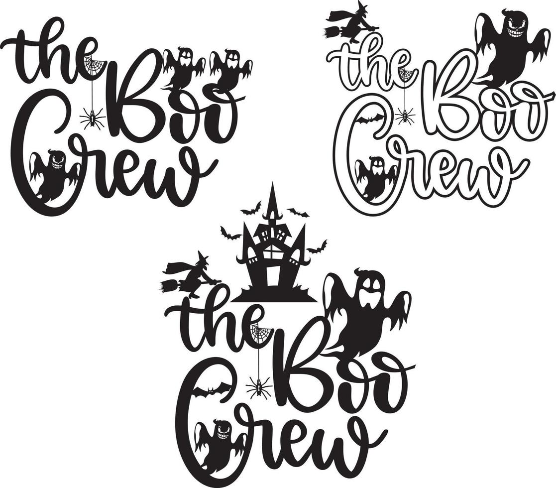 The boo crew vector