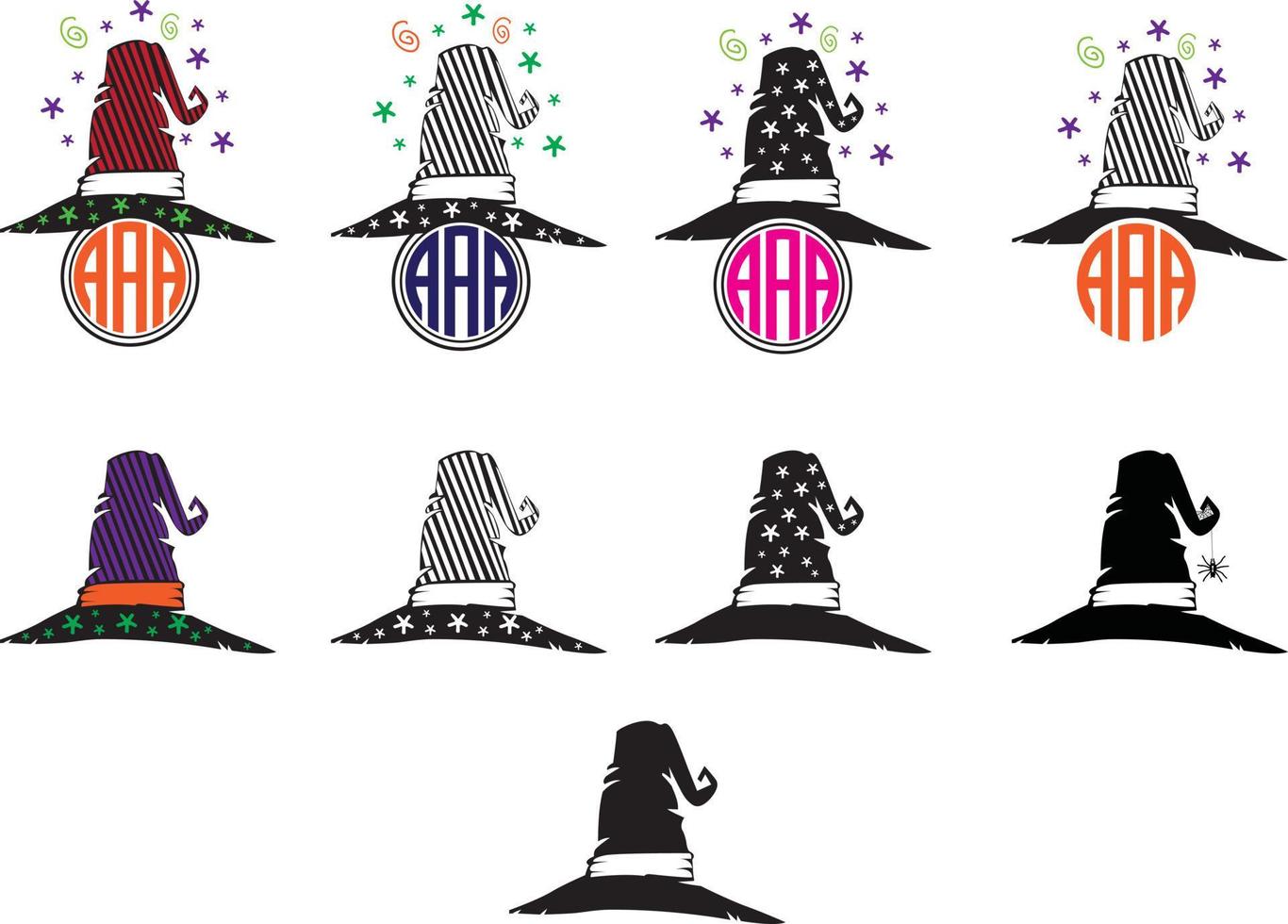 sombrero de bruja de halloween vector