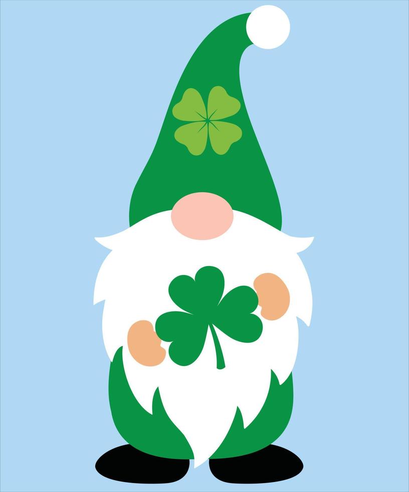 St Patrick's Day Gnome 6 vector