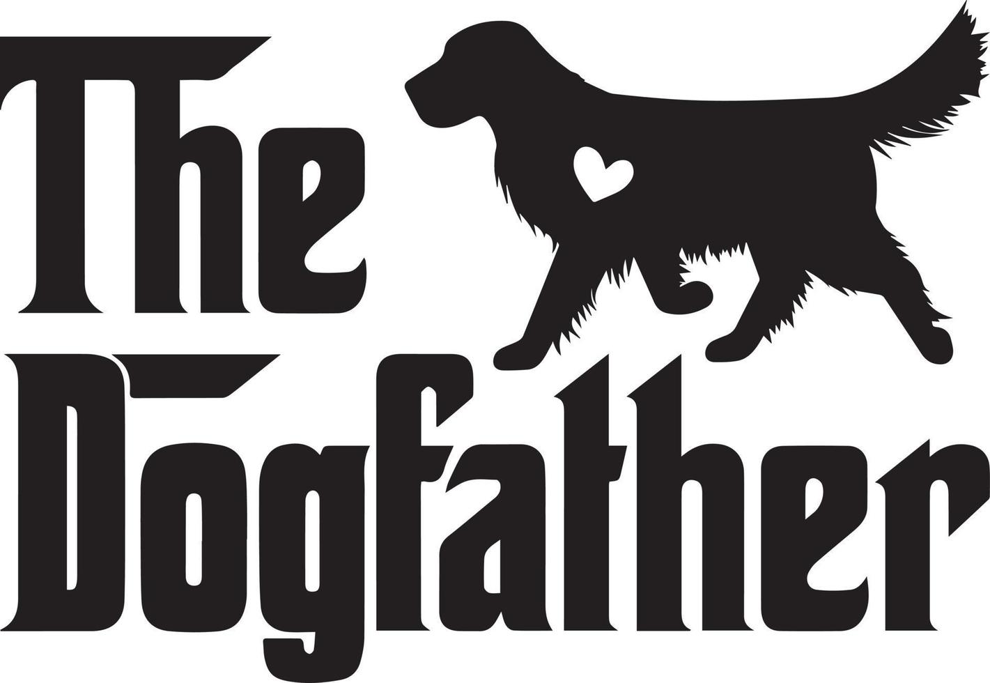 The Dogfather Golden Retriever 1 vector