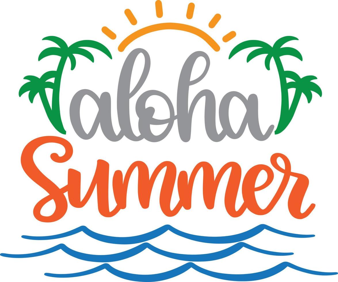 archivo vectorial de verano aloha vector
