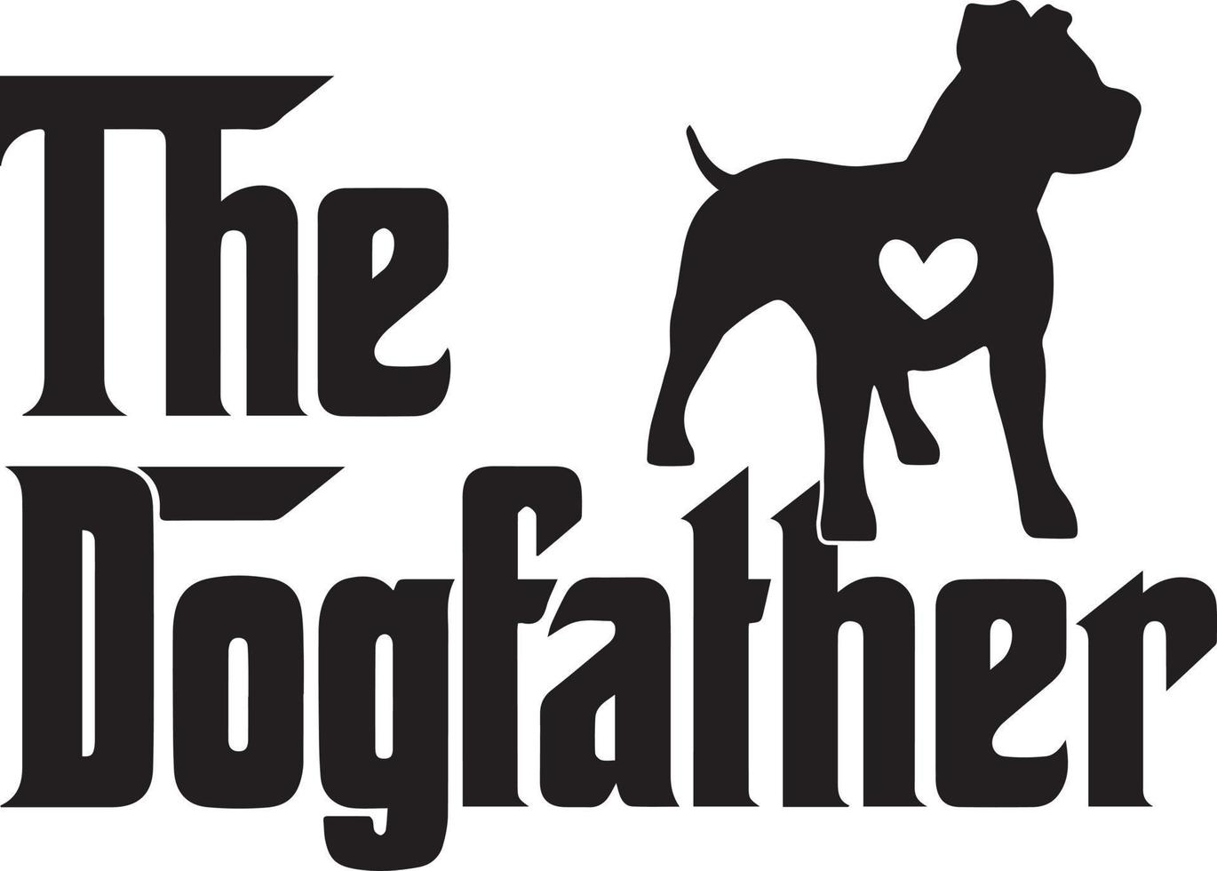 The Dogfather Pitbull 4 vector