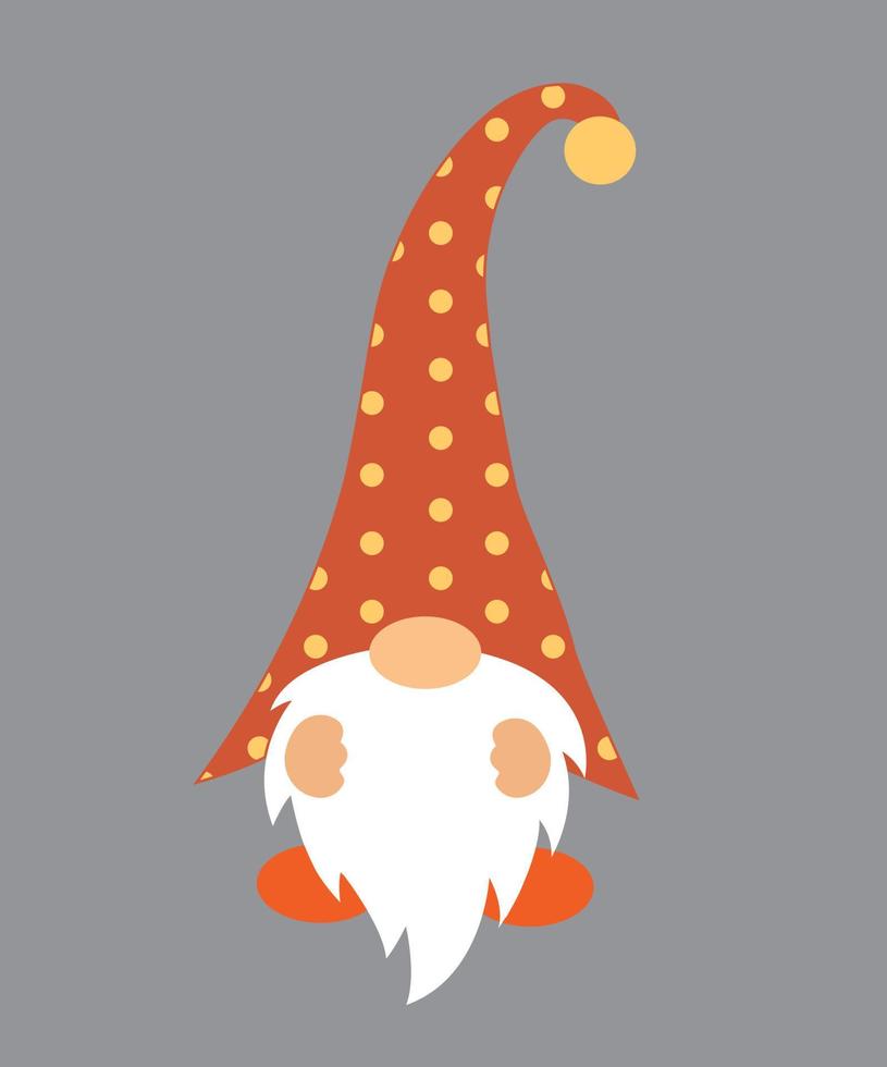 Fall Gnome 1  Vector File