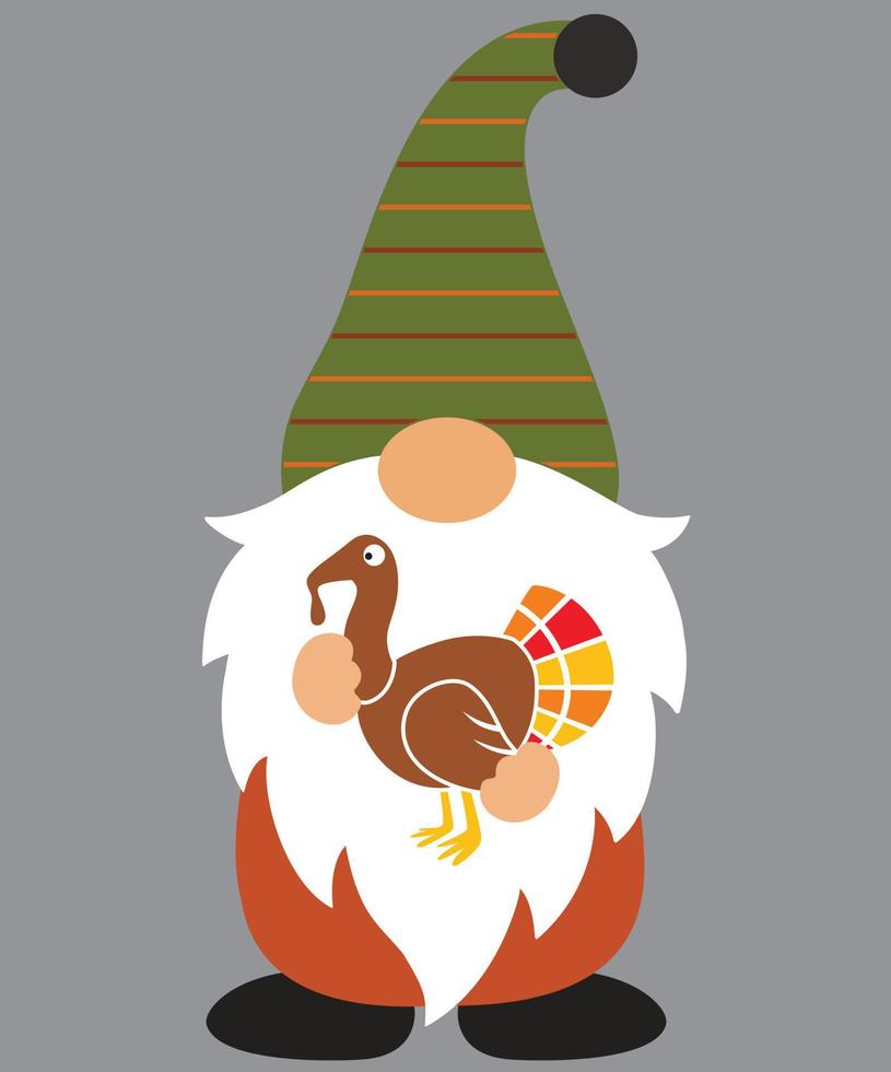 Fall Gnome 9 Vector File