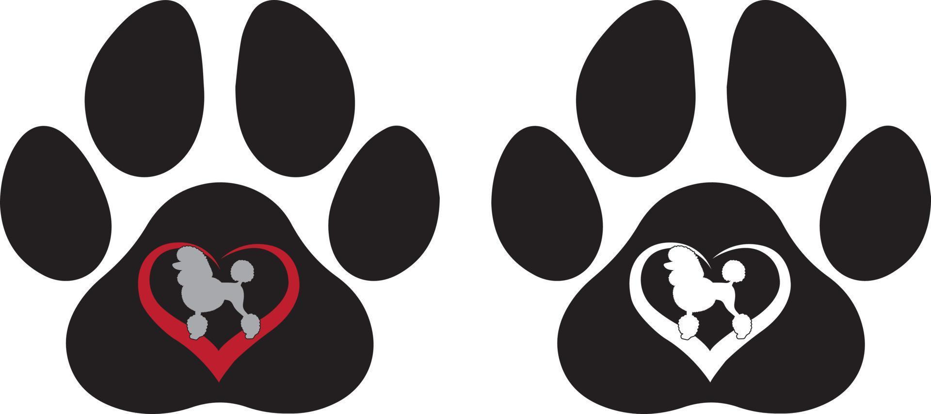 Poodle Paw 1 Dog File vector