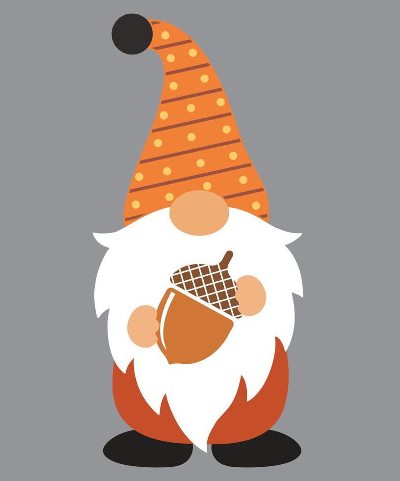 Fall Gnome 8 vector