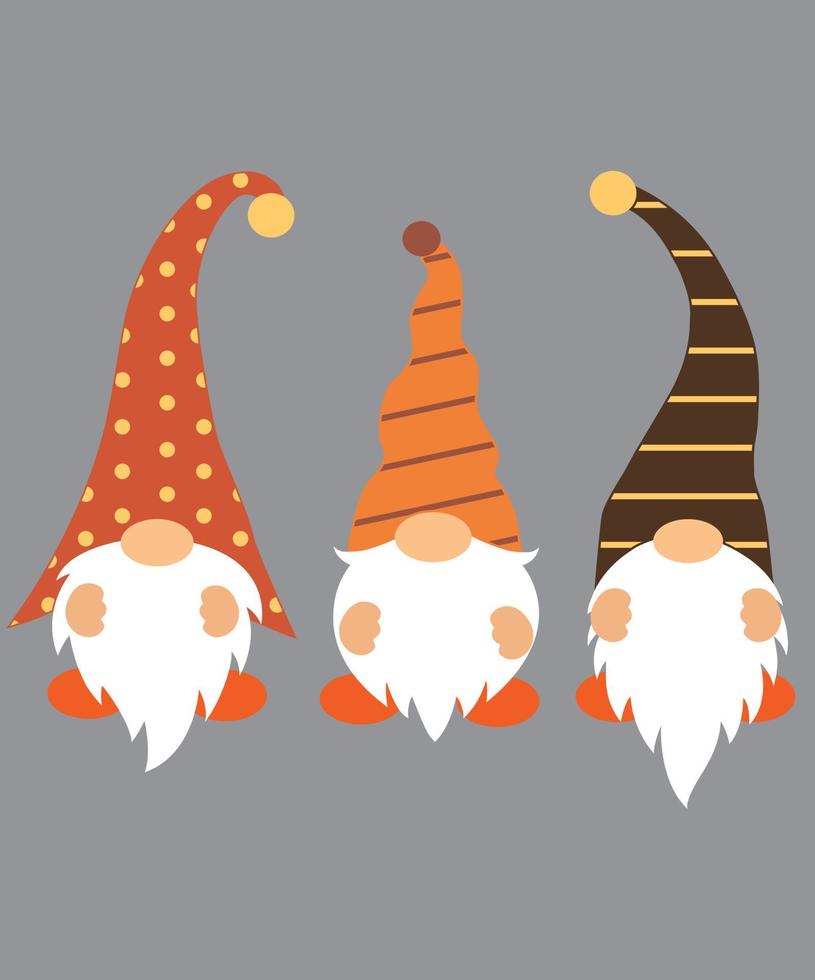 Fall Gnomes 1 Vector File