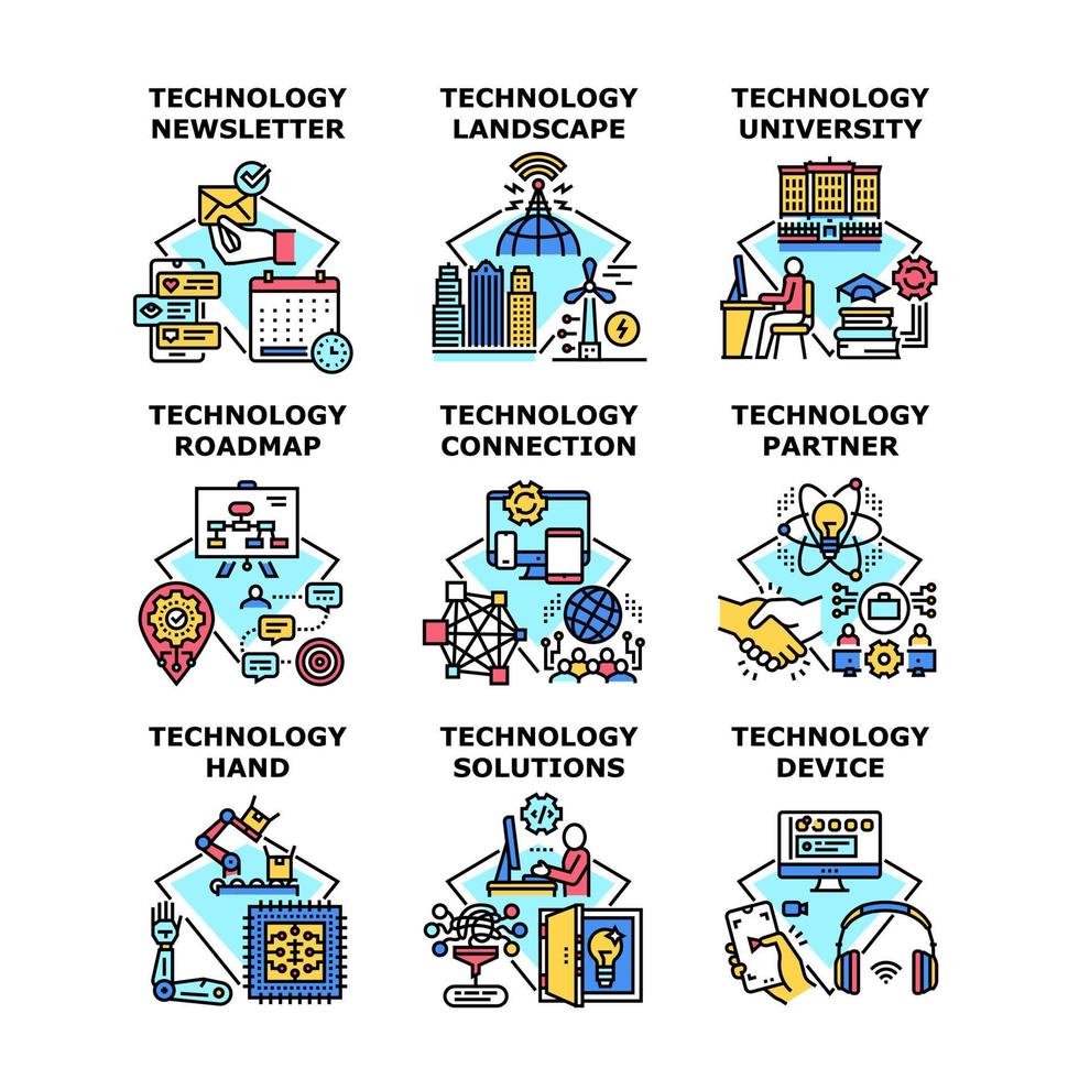 icono de tecnología ilustración vectorial vector