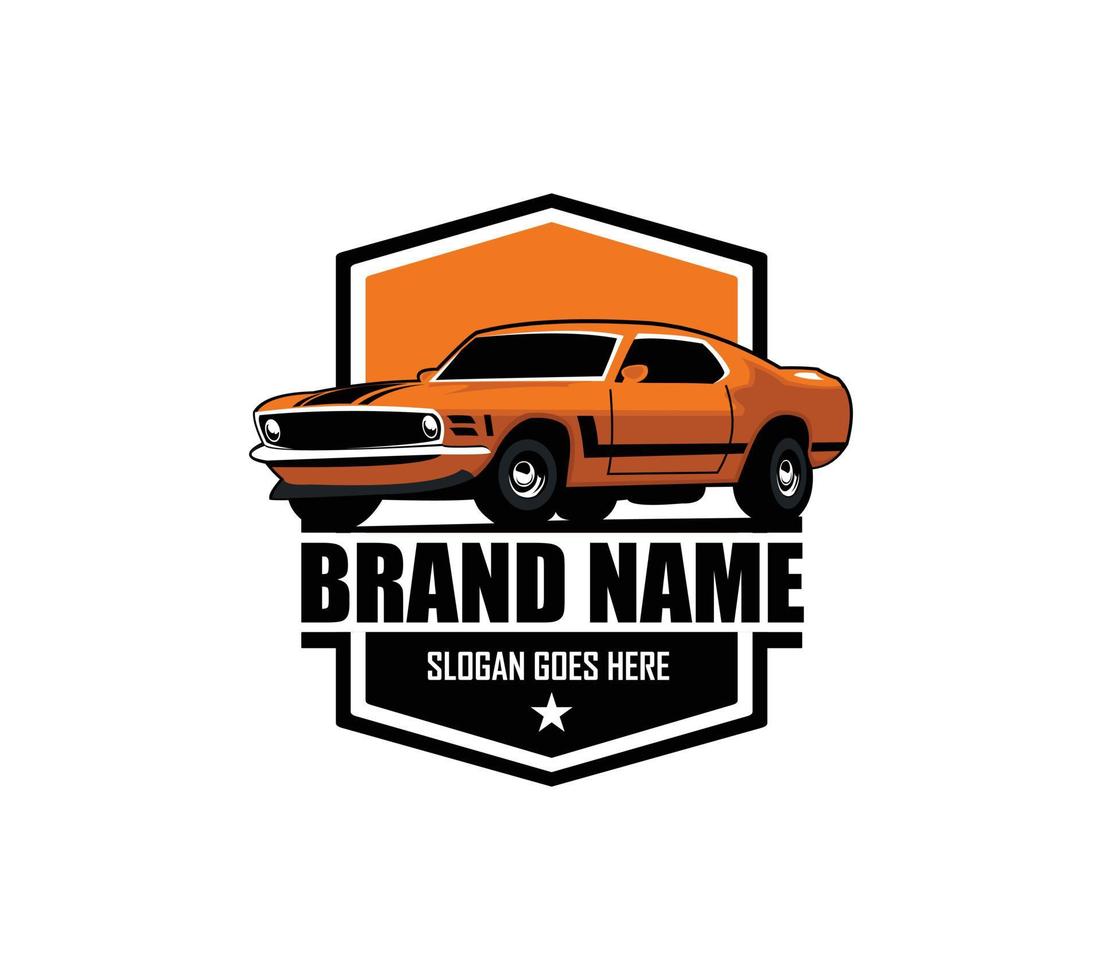 plantilla de logotipo de muscle car para su empresa. ilustración de logotipo vectorial vector