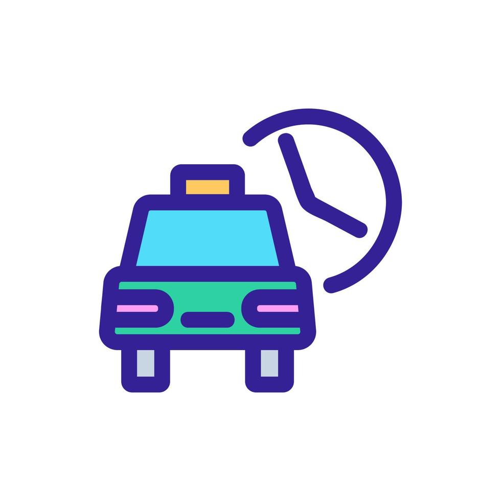 Being a taxi icon vector. Isolated contour symbol illustration vector