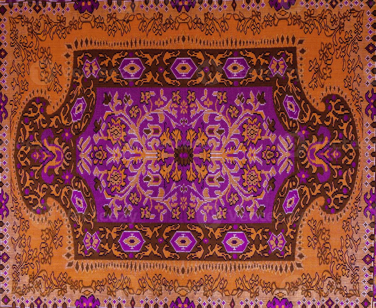Romanian folk seamless pattern ornaments. Romanian traditional embroidery. Ethnic texture design. Traditional carpet design. Carpet ornaments. Rustic carpet design photo