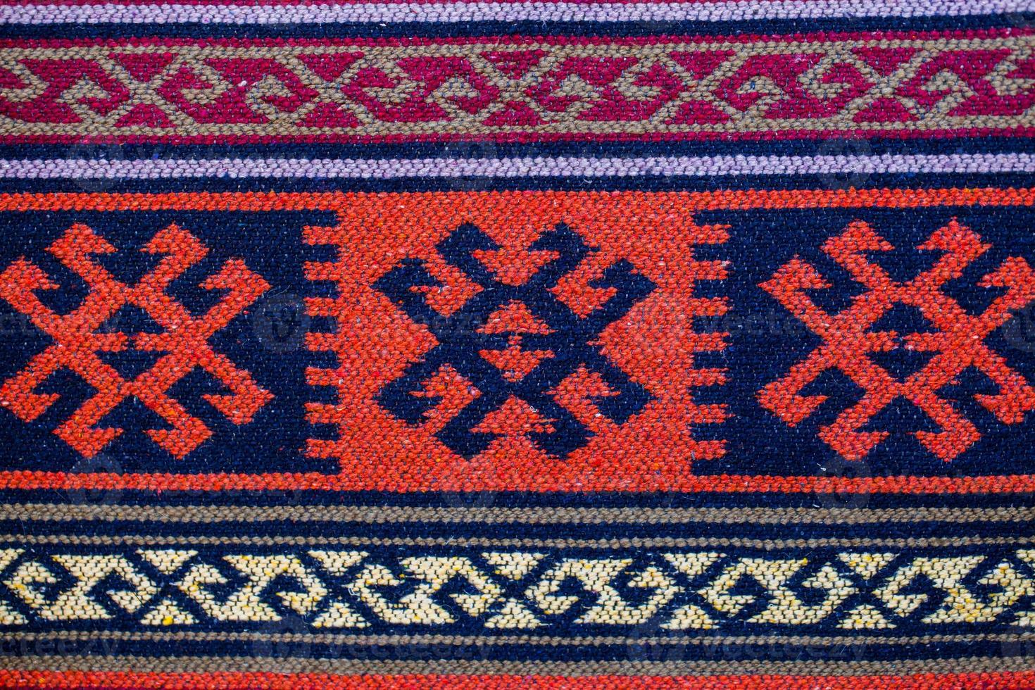 Romanian folk seamless pattern ornaments. Romanian traditional embroidery. Ethnic texture design. Traditional carpet design. Carpet ornaments. Rustic carpet design photo