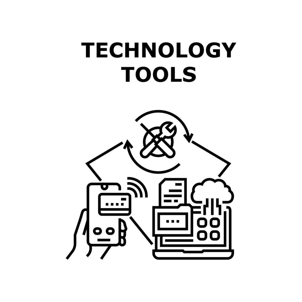 Technology tools icon vector illustration