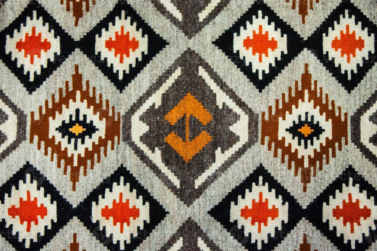 Romanian folk seamless pattern ornaments. Romanian traditional embroidery. Ethnic texture design. Traditional carpet design. Carpet ornaments. Rustic carpet design. photo