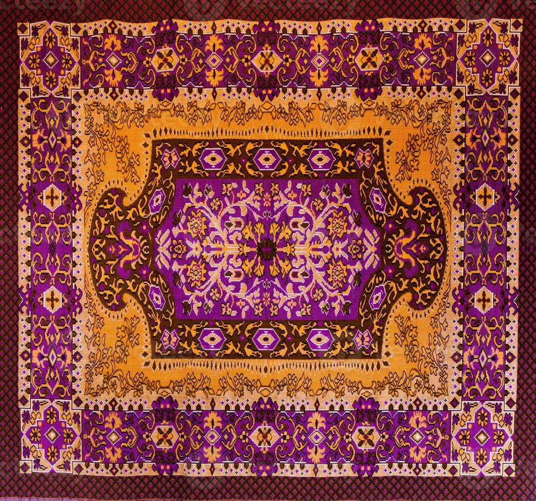 Romanian folk seamless pattern ornaments. Romanian traditional embroidery. Ethnic texture design. Traditional carpet design. Carpet ornaments. Rustic carpet design. photo