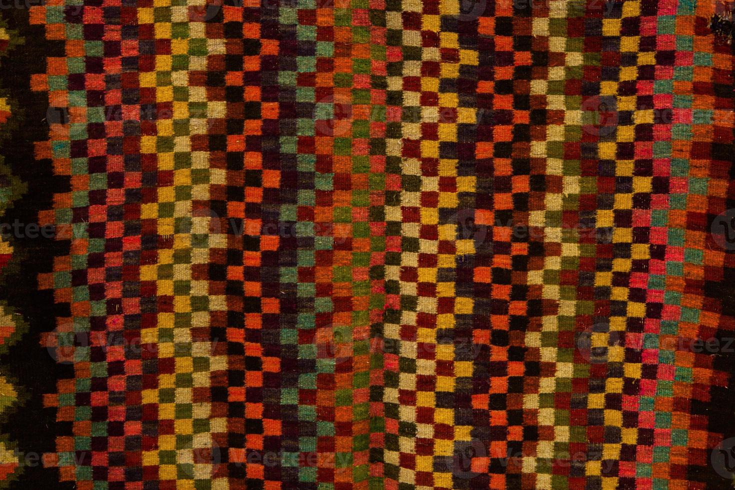Romanian folk seamless pattern ornaments. Romanian traditional embroidery. Ethnic texture design. Traditional carpet design. Carpet ornaments. Rustic carpet design photo