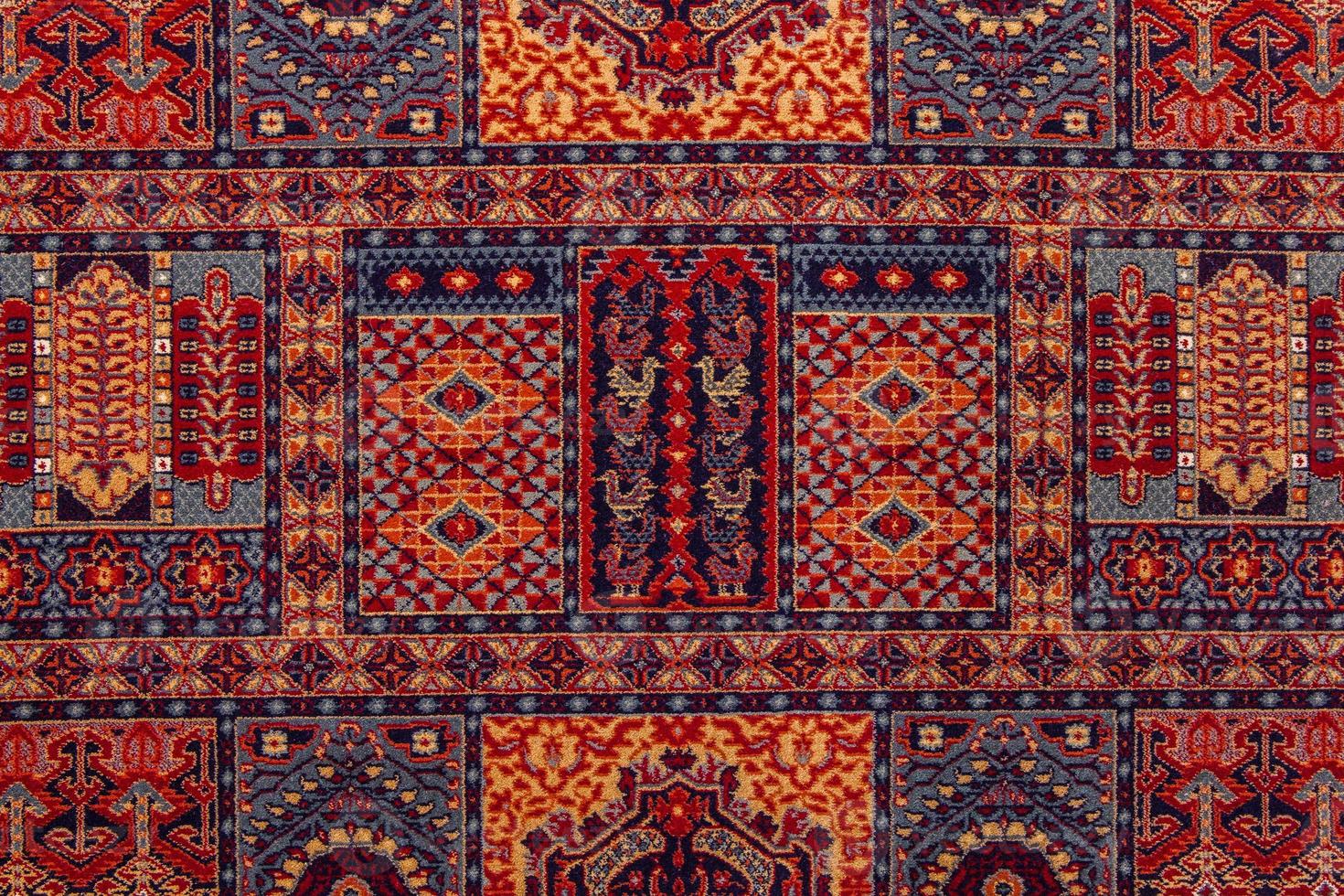 Romanian folk seamless pattern ornaments. Romanian traditional embroidery. Ethnic texture design. Traditional carpet design. Carpet ornaments. Rustic carpet design photo