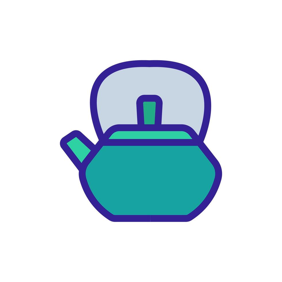 kitchen tea maker icon vector outline illustration