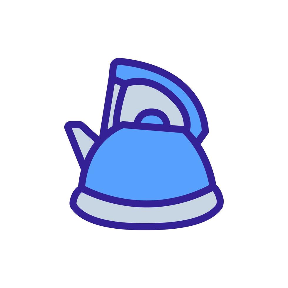 kettle with protective handle icon vector outline illustration
