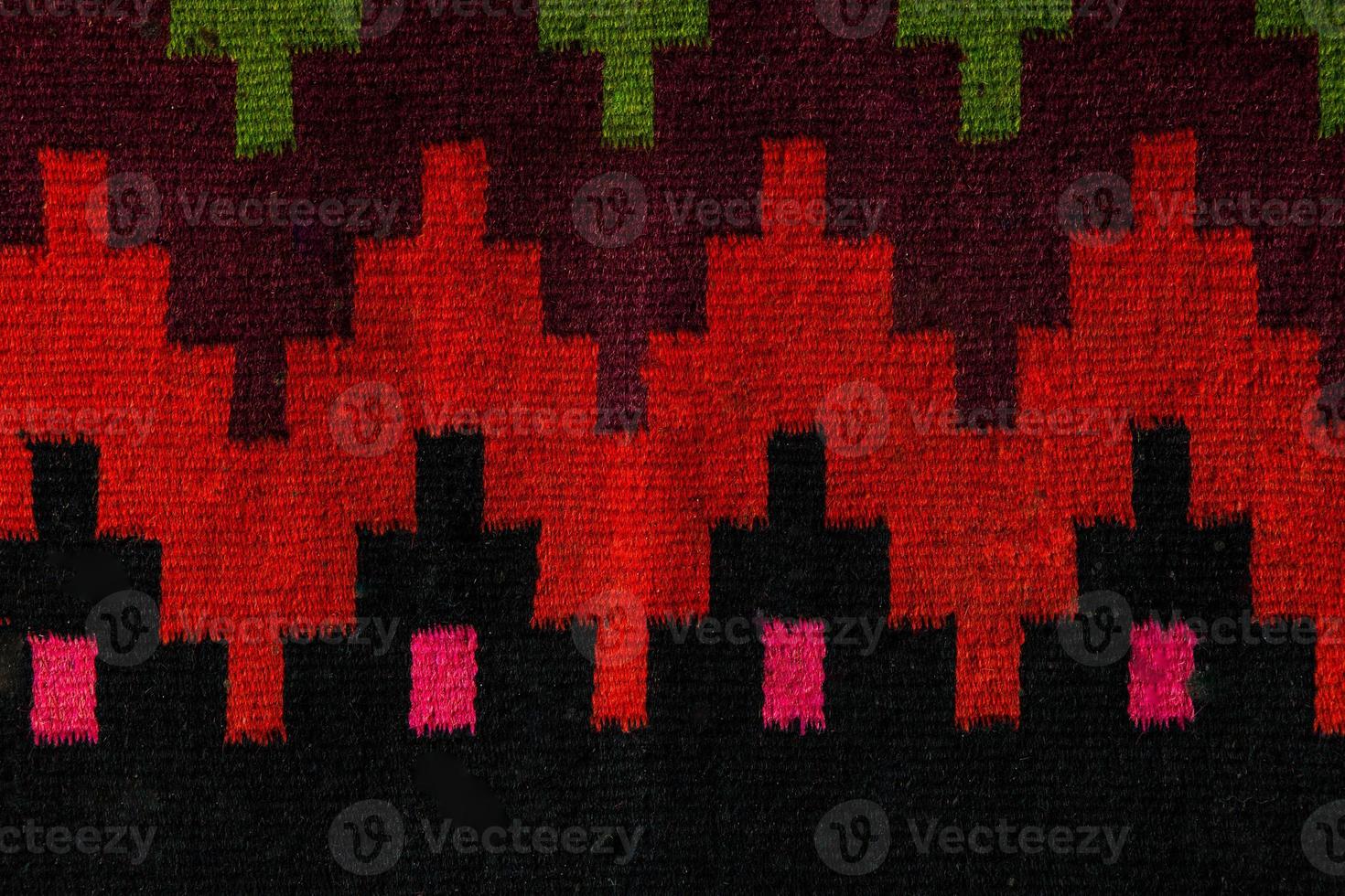 Romanian folk seamless pattern ornaments. Romanian traditional embroidery. Ethnic texture design. Traditional carpet design. Carpet ornaments. Rustic carpet design. photo