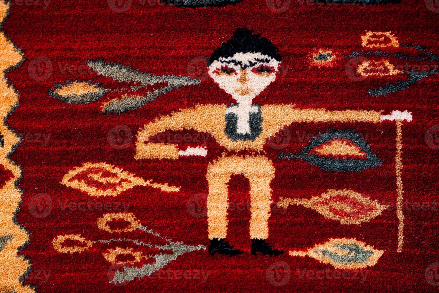 Romanian folk seamless pattern ornaments. Romanian traditional embroidery. Ethnic texture design. Traditional carpet design. Carpet ornaments. Rustic carpet design photo