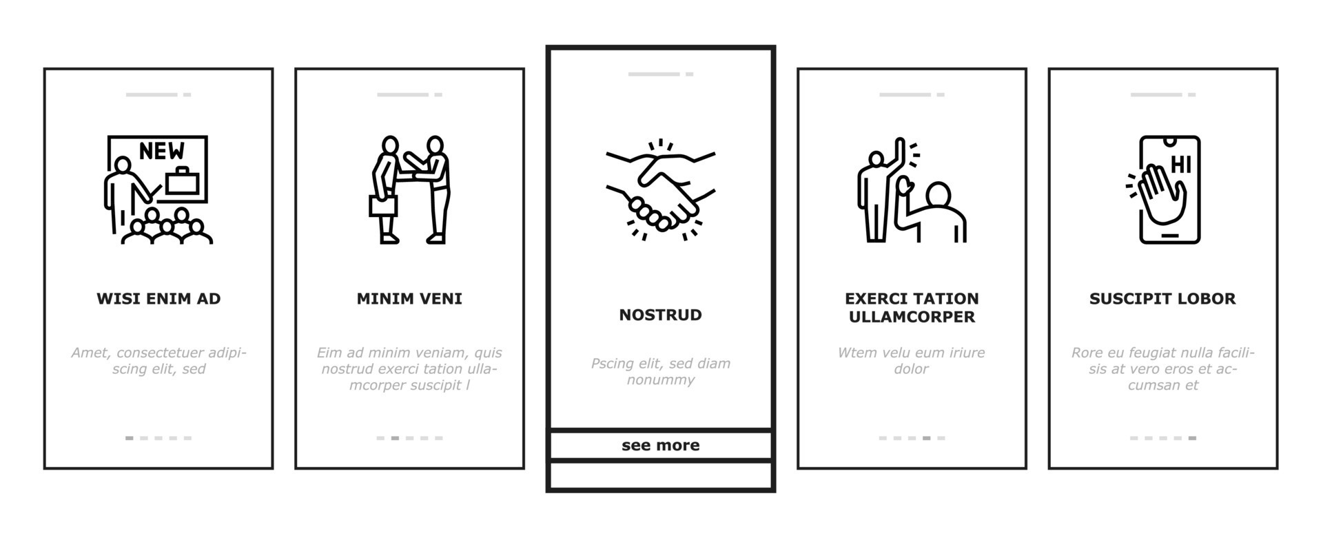 Introduction Speech Onboarding Icons Set Vector 9795454 Vector Art At introduction-speech-onboarding-icons-set-vector-9795454-vector-art-at