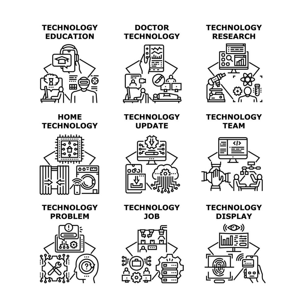 icono de tecnología ilustración vectorial vector