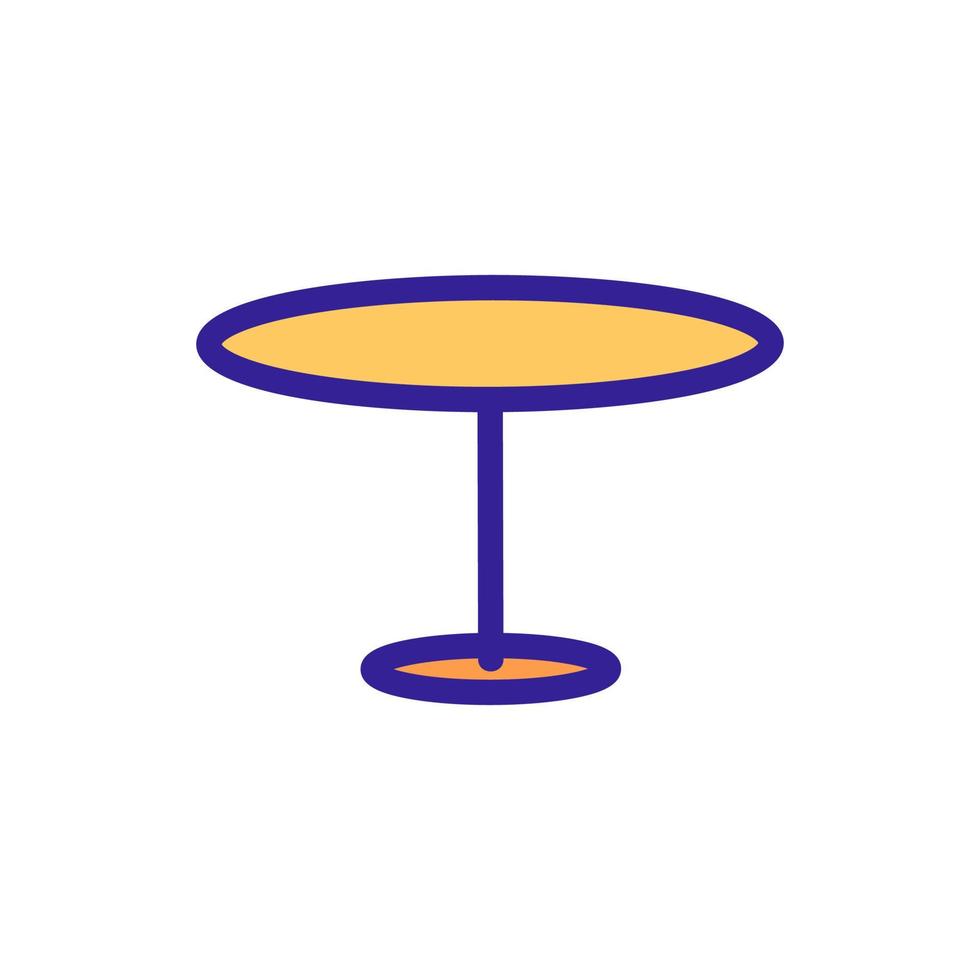 vector de icono de tabla. ilustración de símbolo de contorno aislado