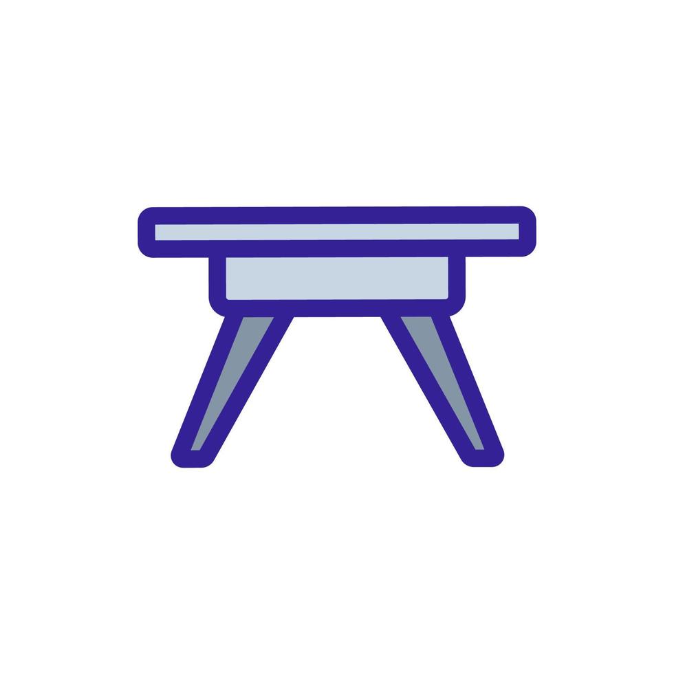 table icon vector. Isolated contour symbol illustration vector