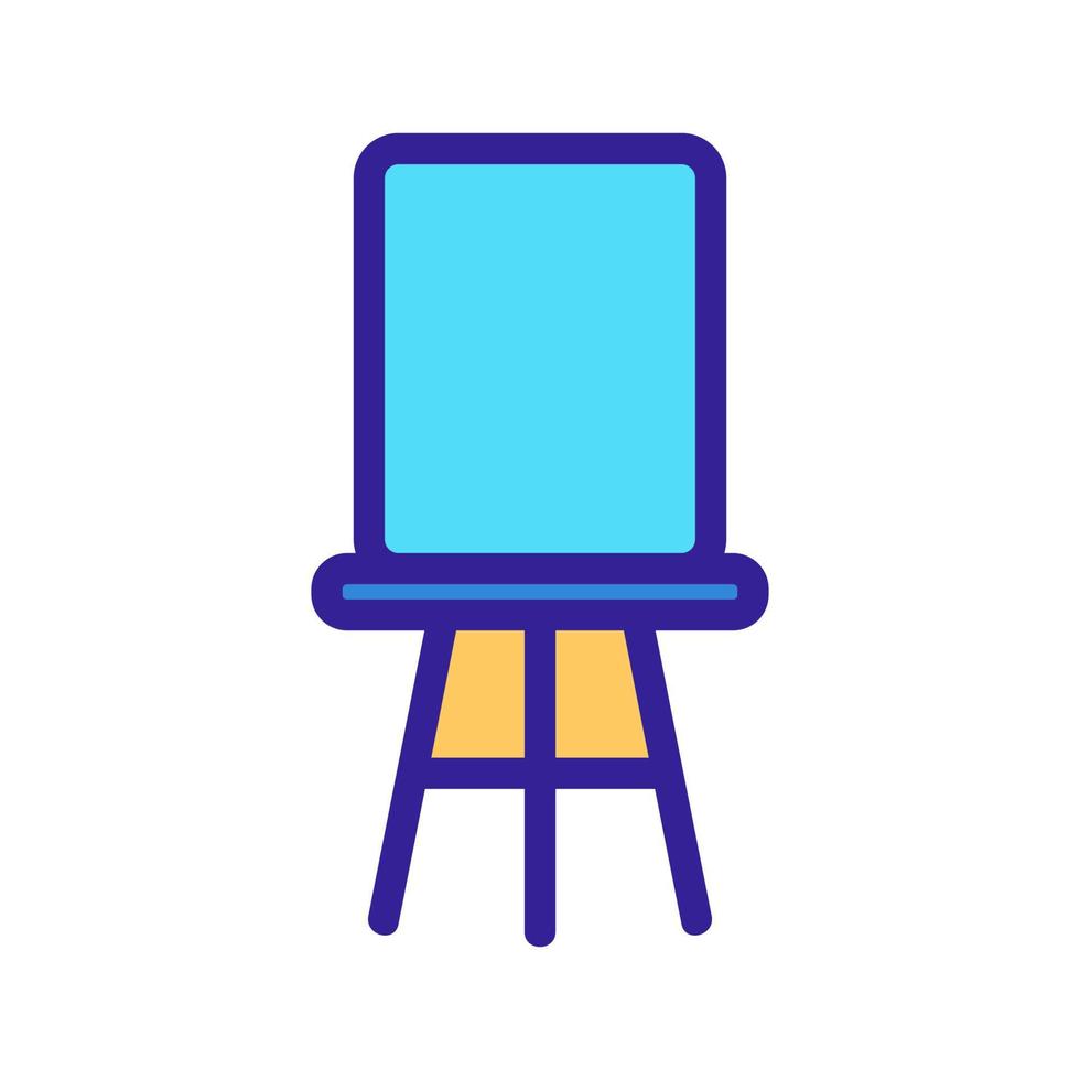 Chair for the tricks icon vector. Isolated contour symbol illustration vector