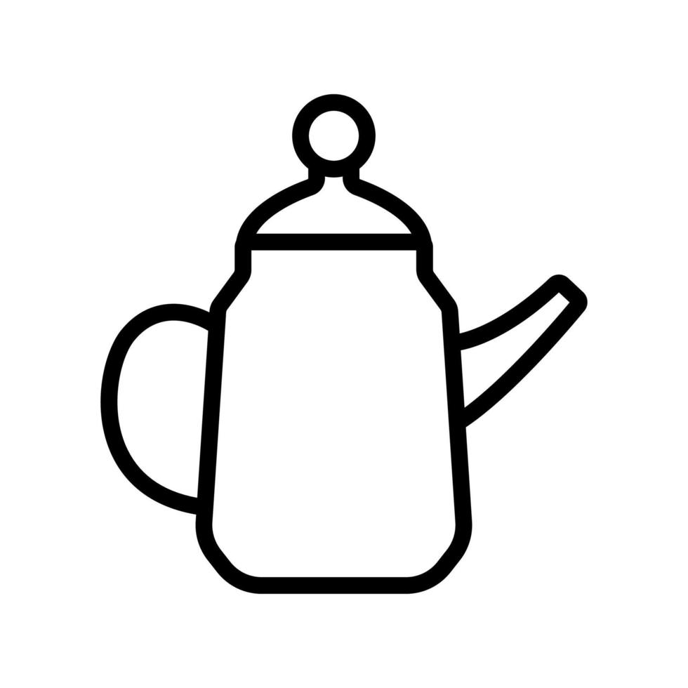 porcelain dishes for hot liquids icon vector outline illustration