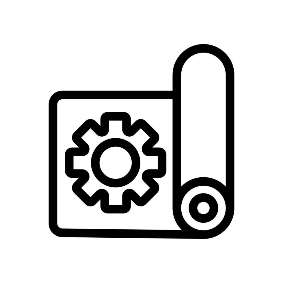 instruction to apply the vector icon. Isolated contour symbol illustration