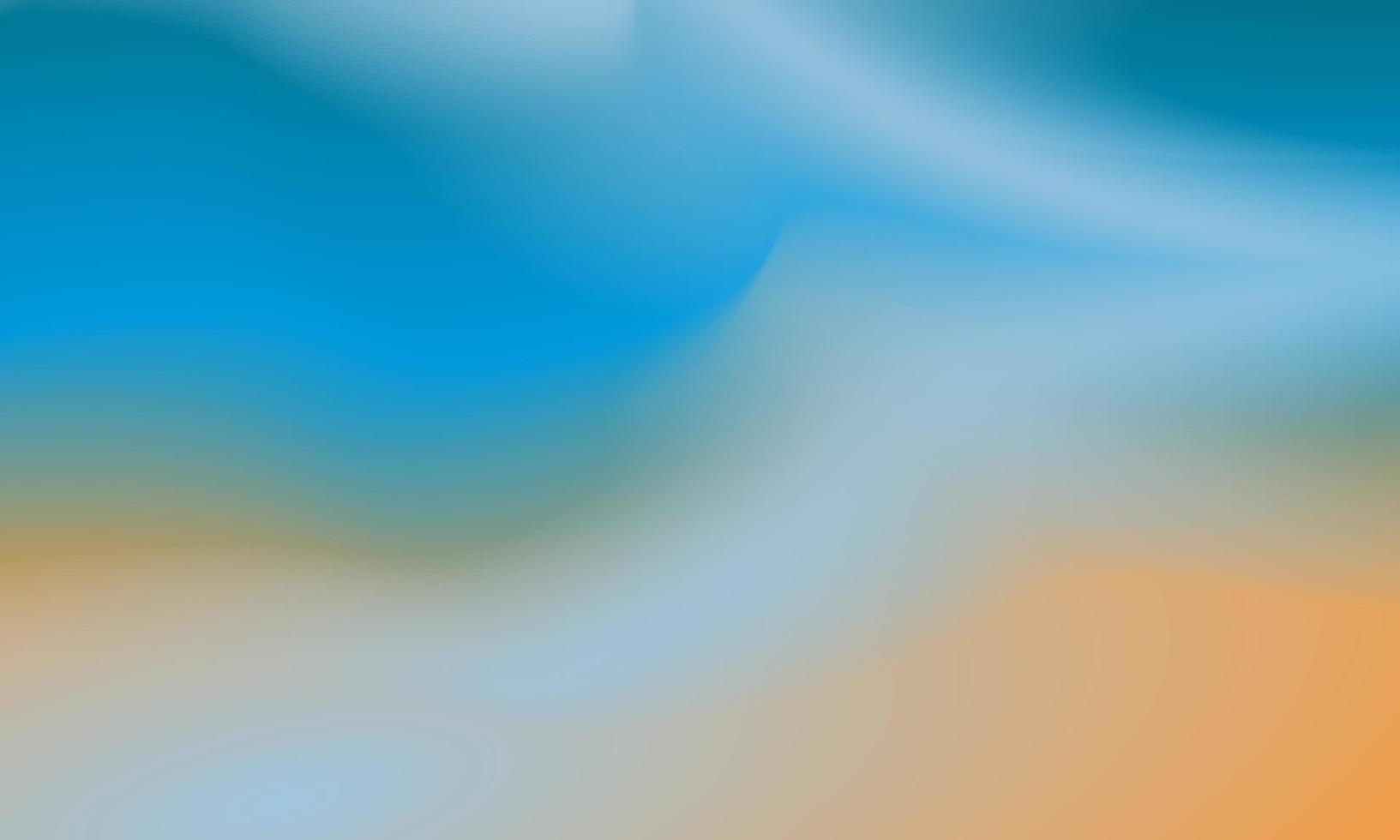 Beautiful orange, white and blue gradient background smooth and soft texture vector