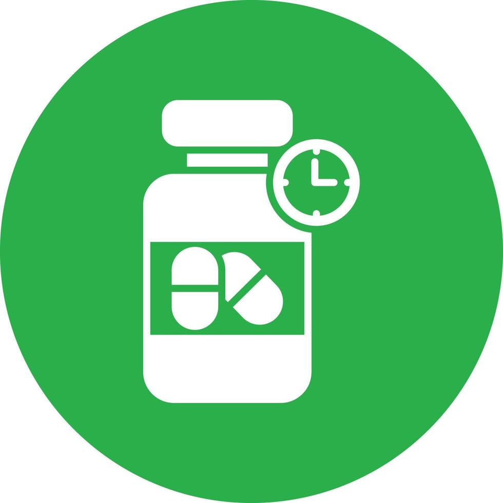 Medicine Glyph Circle Multicolor vector