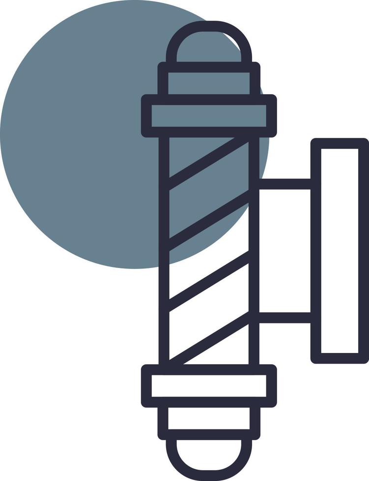Barber Shop Pole Line Sesa Circle vector