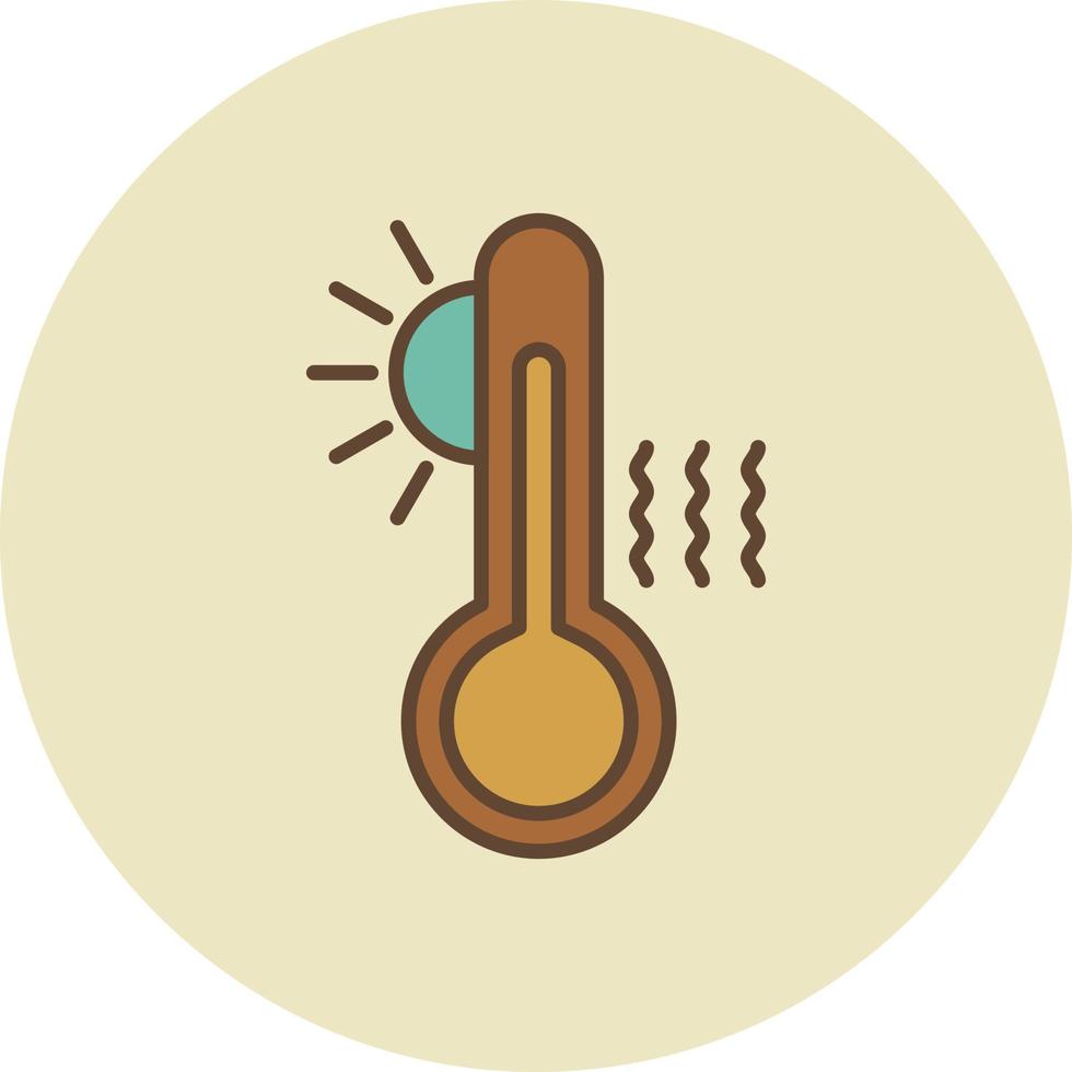 retro lleno de alta temperatura vector