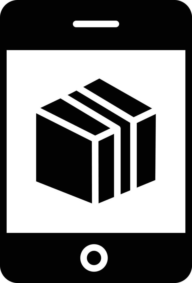 Digital Booking Glyph Icon vector
