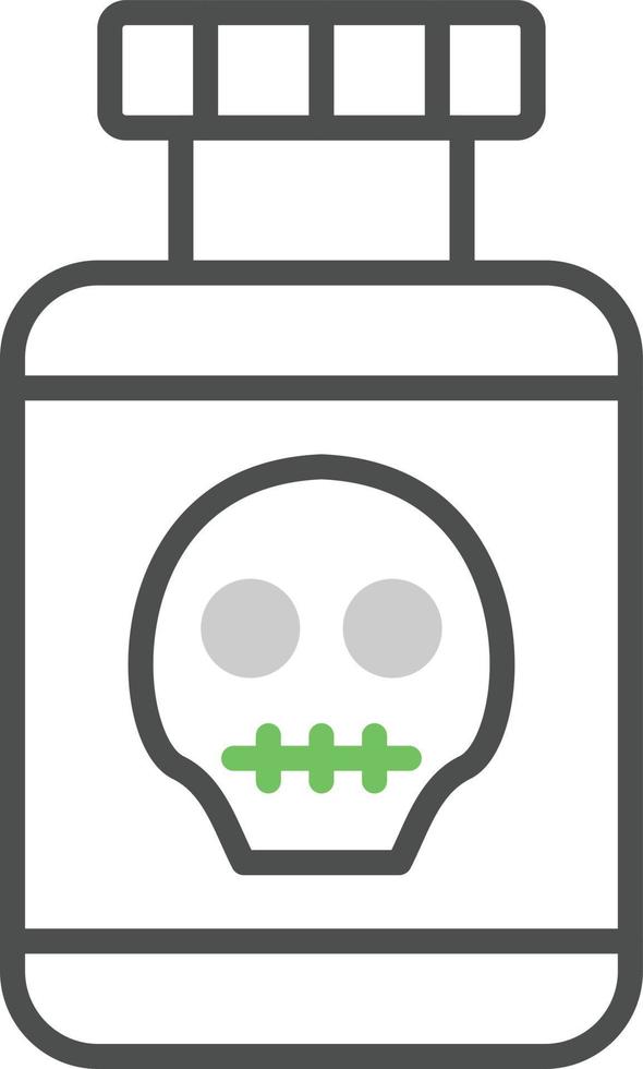 Poisonous Field Gradient Icon vector
