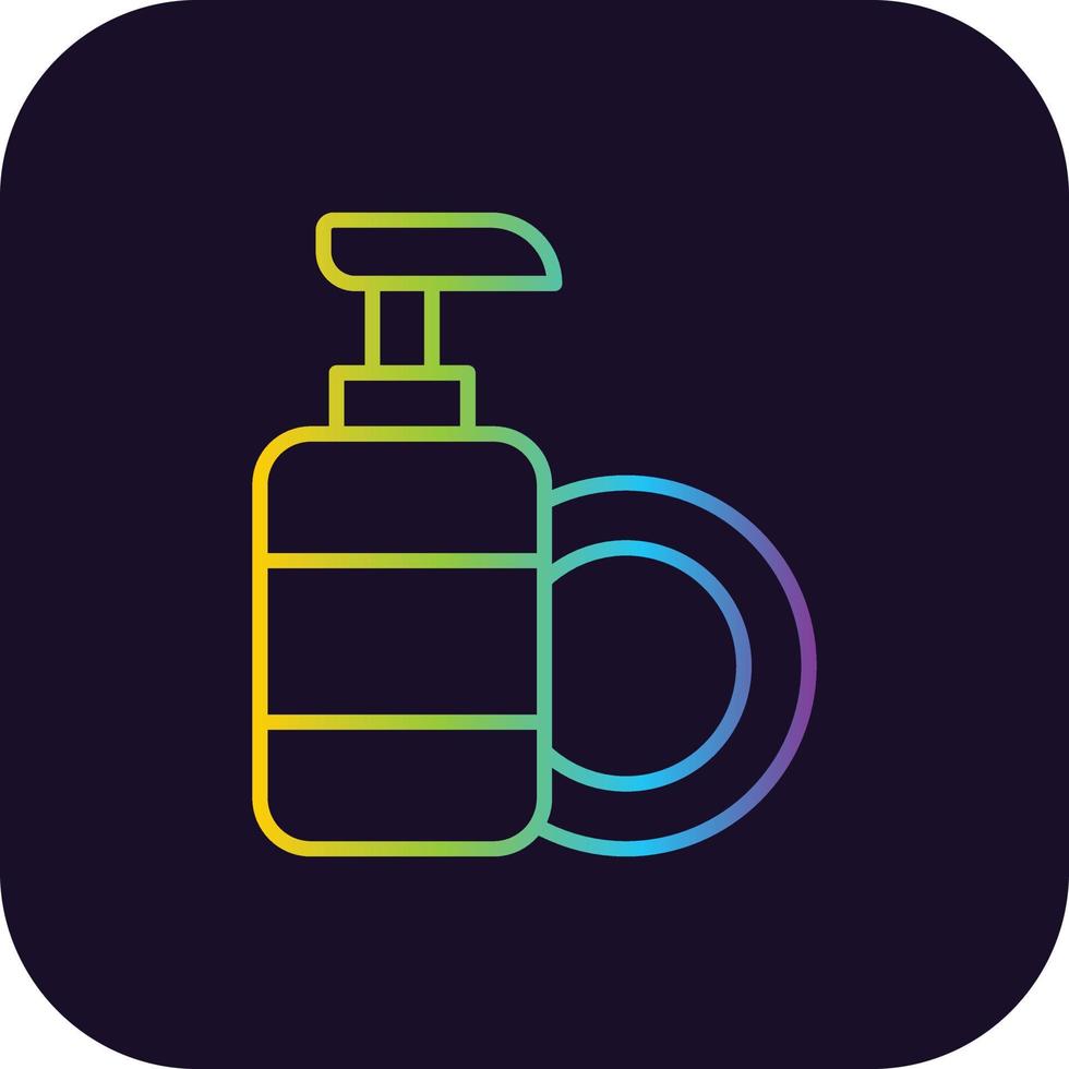 Dish Soap Gradient Icon vector