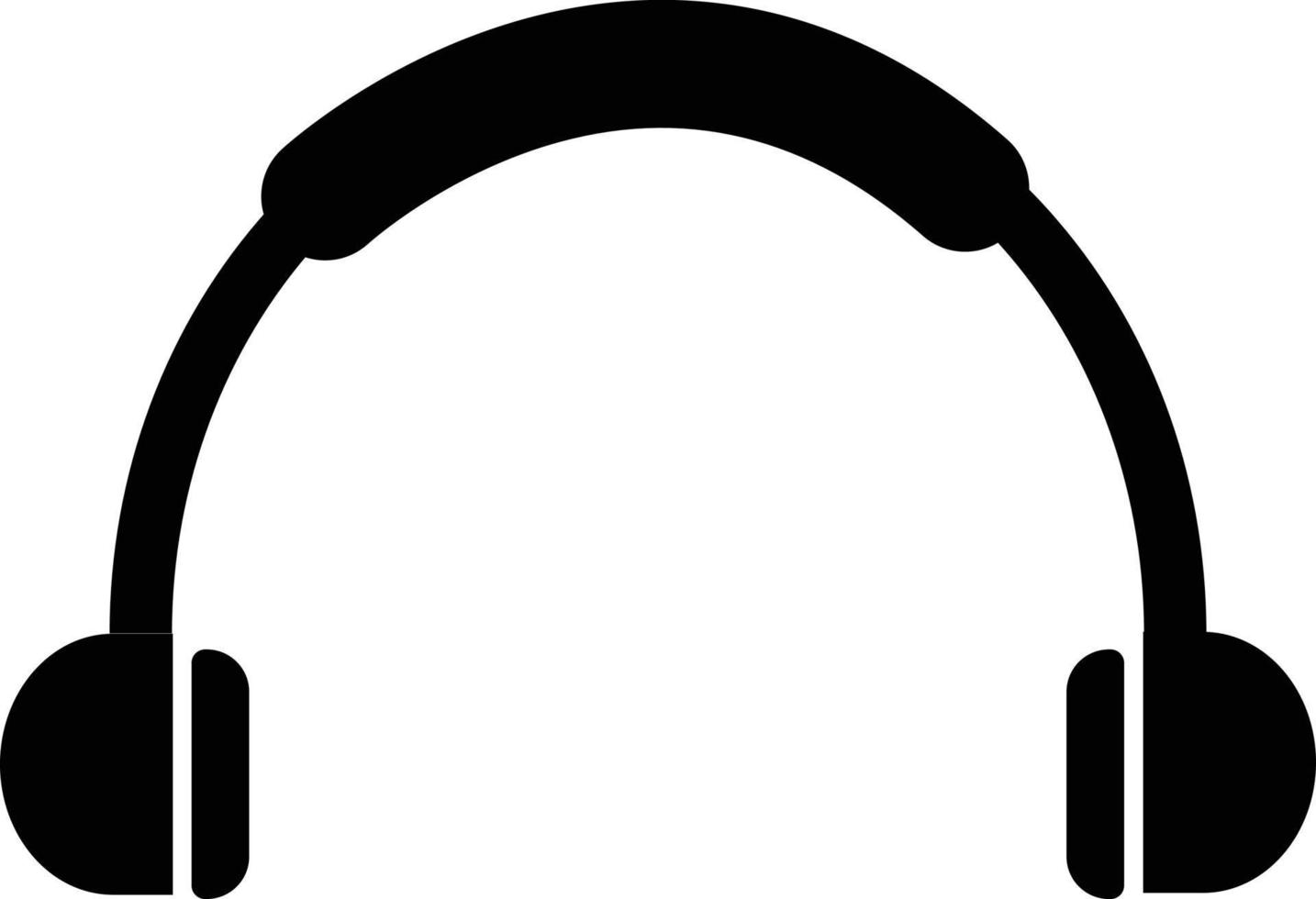 headphone icon on white background. flat style. headphone headset icon for your web site design, logo, app, UI. headphones earphones symbol. headset sign. vector