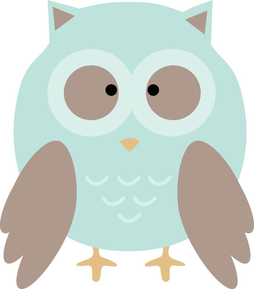owl cute in vector. cartoon owl. vector