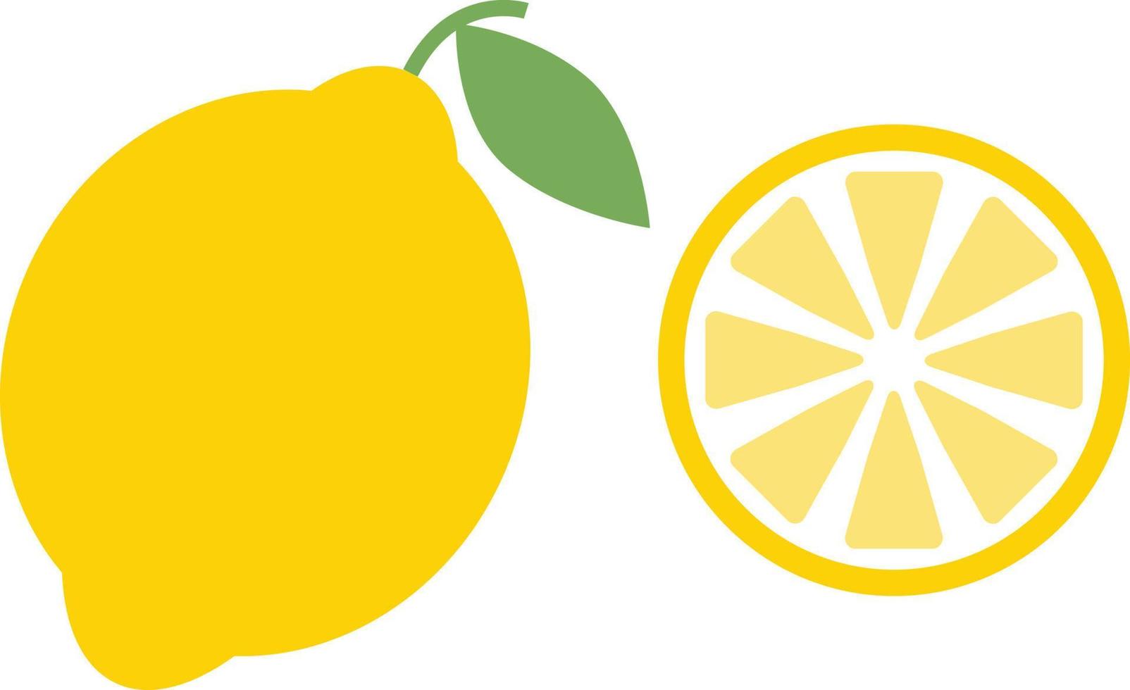 Lemon icon on white background. flat style. lemon fruits sign. lime