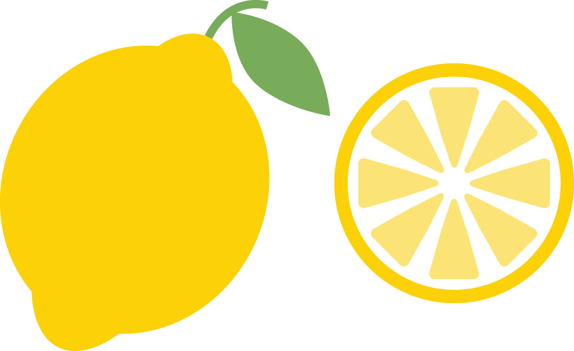 Lemon icon on white background. flat style. lemon fruits sign. lime