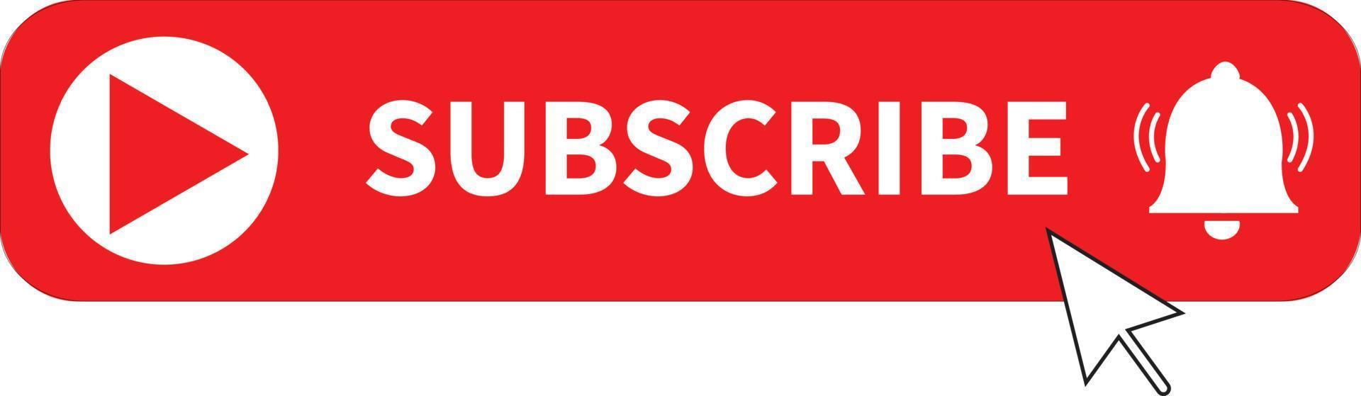 red button subscribe of channel on white background. subscribe button sign. subscribe button for media symbol. subscribe to video channel, blog and newsletter. flat style 9795996 Vector at Vecteezy