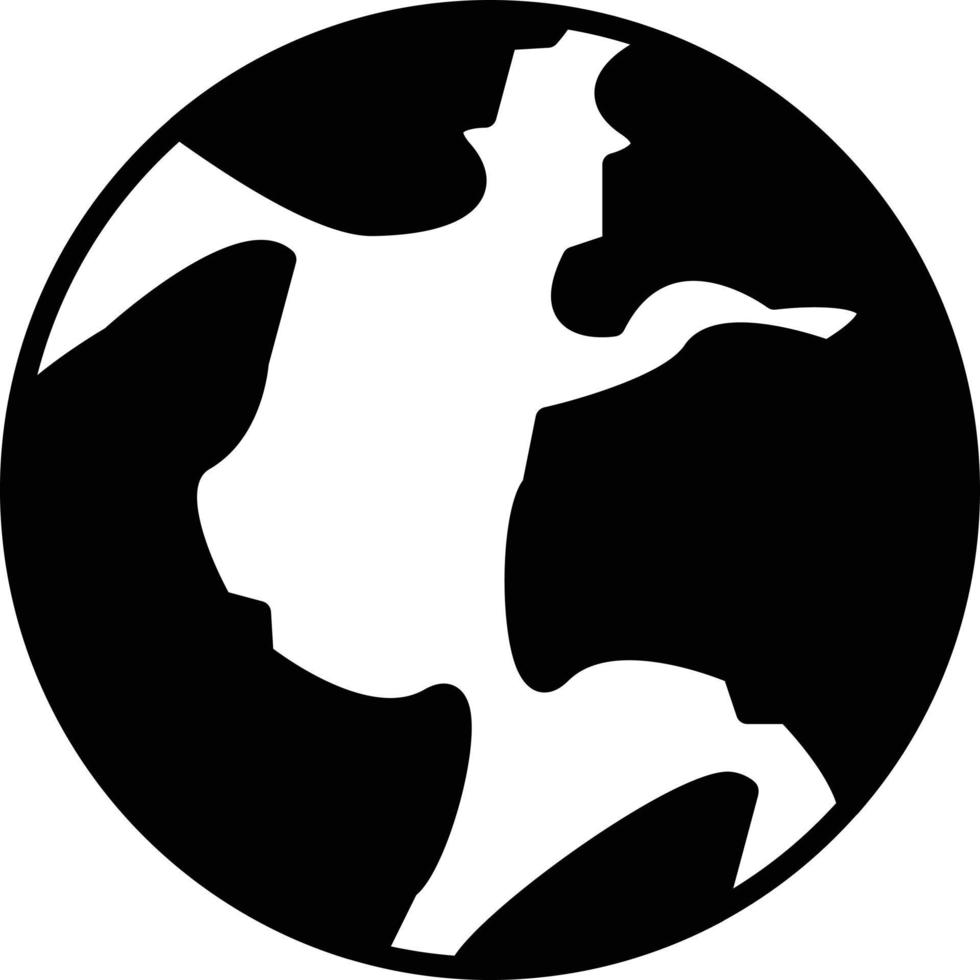World Glyph Icon vector