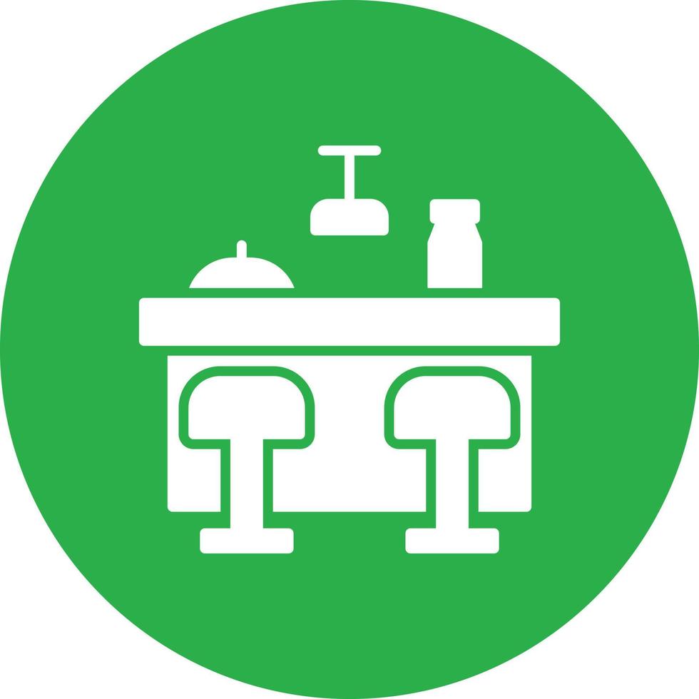 Bar Counter Glyph Circle Multicolor vector