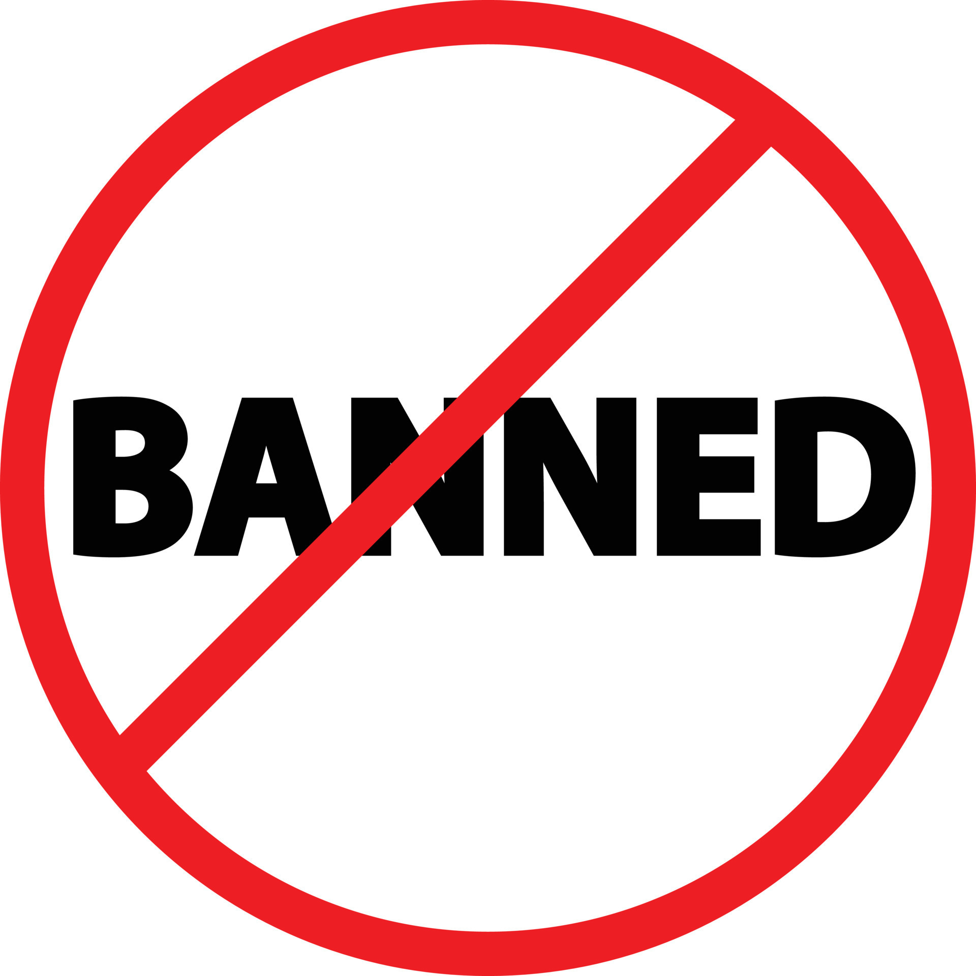 icono prohibido sobre fondo blanco. signo prohibido. estilo plano