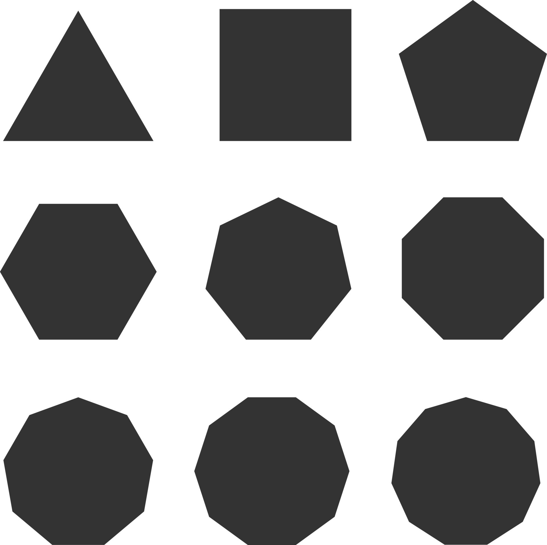 symbol of line polygon, triangle, quadrilateral, pentagon, hexagon
