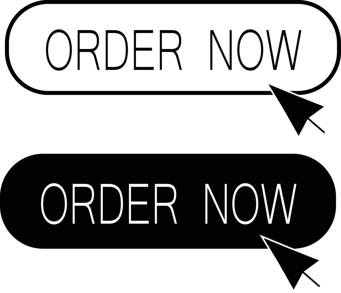 order now button on white background. order now sign. flat style. vector