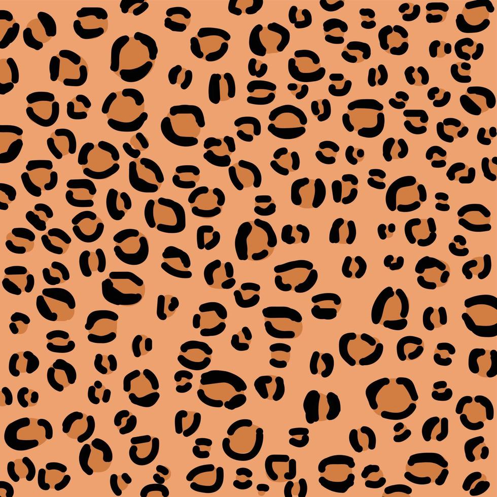 fondo de leopardo. patrón de vector transparente de leopardo. impresión de gato salvaje.